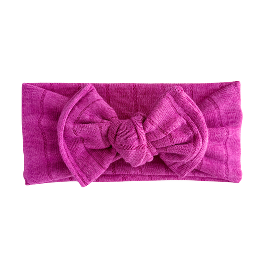 Mulberry | Lightweight Sweater Ribbed Baby Headband