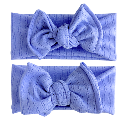 Periwinkle Pointelle Baby Headband