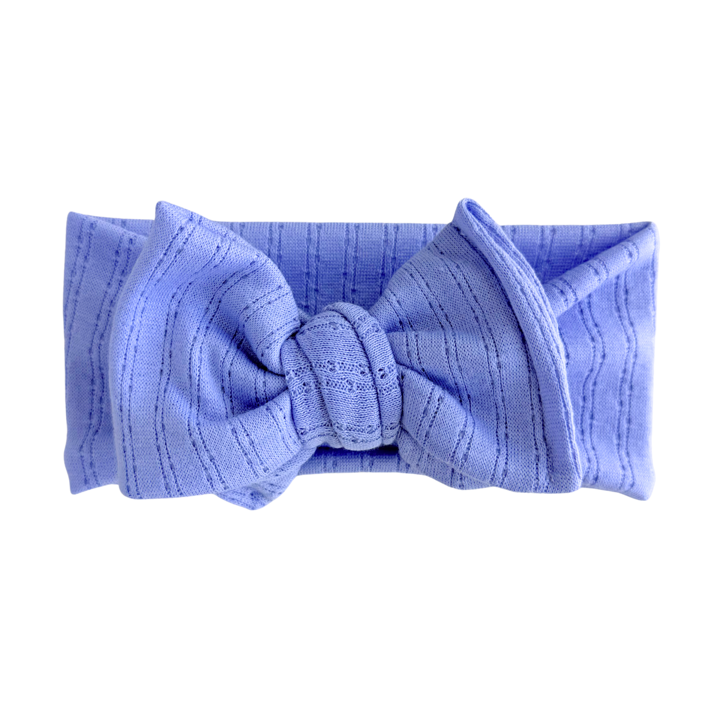Periwinkle Pointelle Baby Headband
