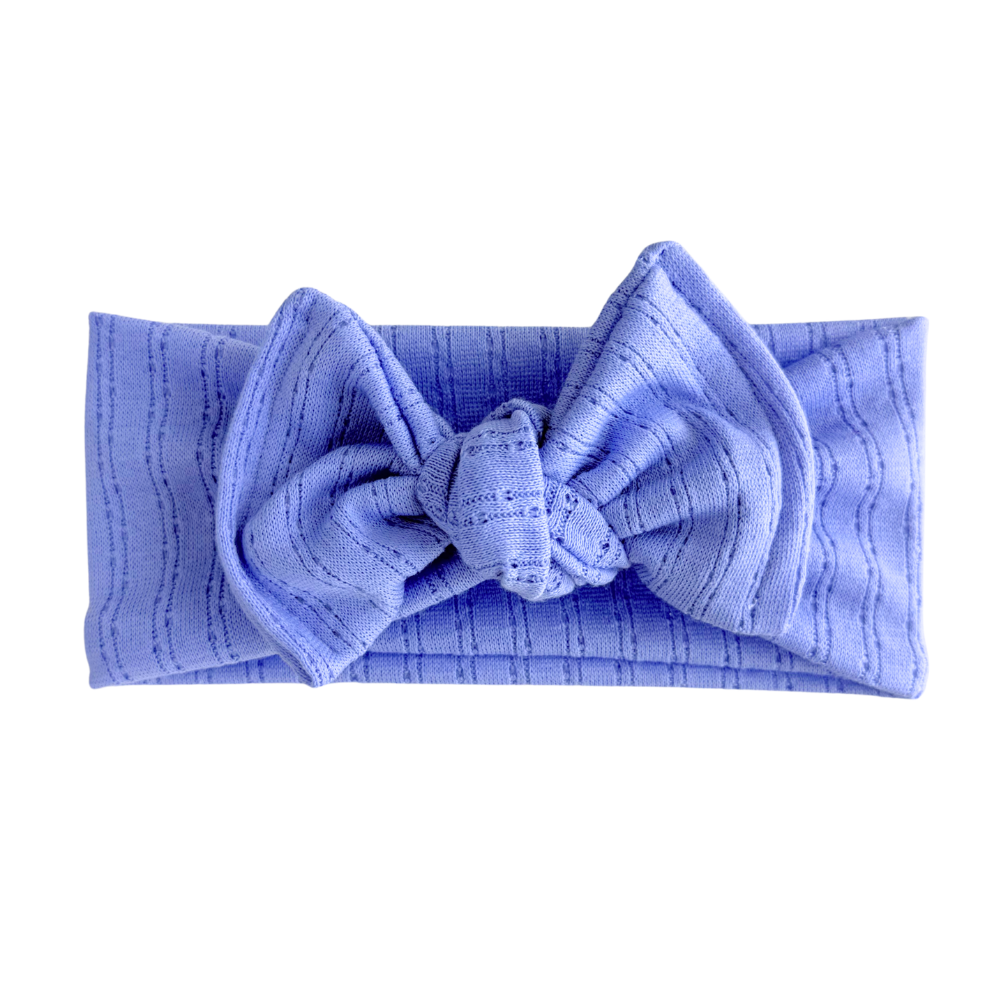 Periwinkle Pointelle Baby Headband