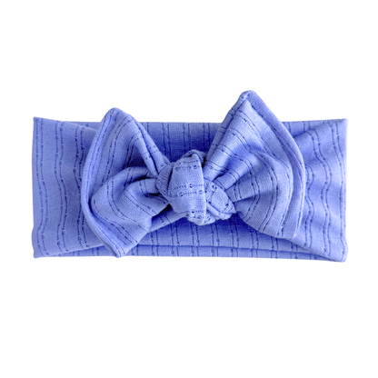 Periwinkle Pointelle Baby Headband