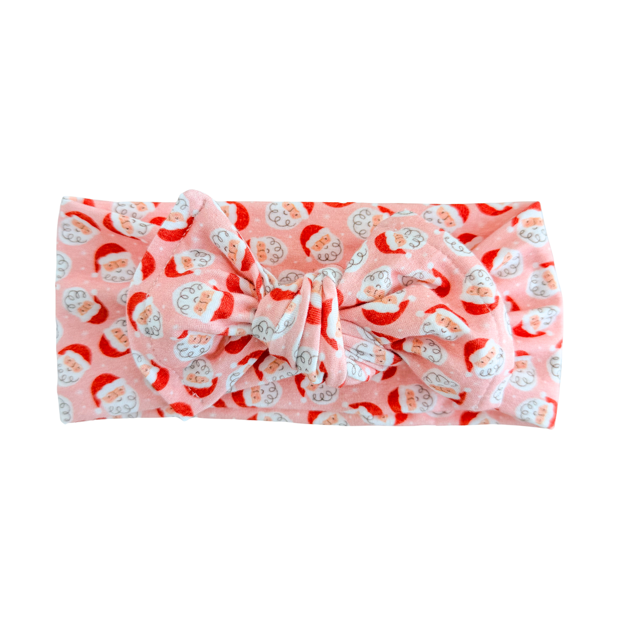 Pink Santa Christmas Baby Headband