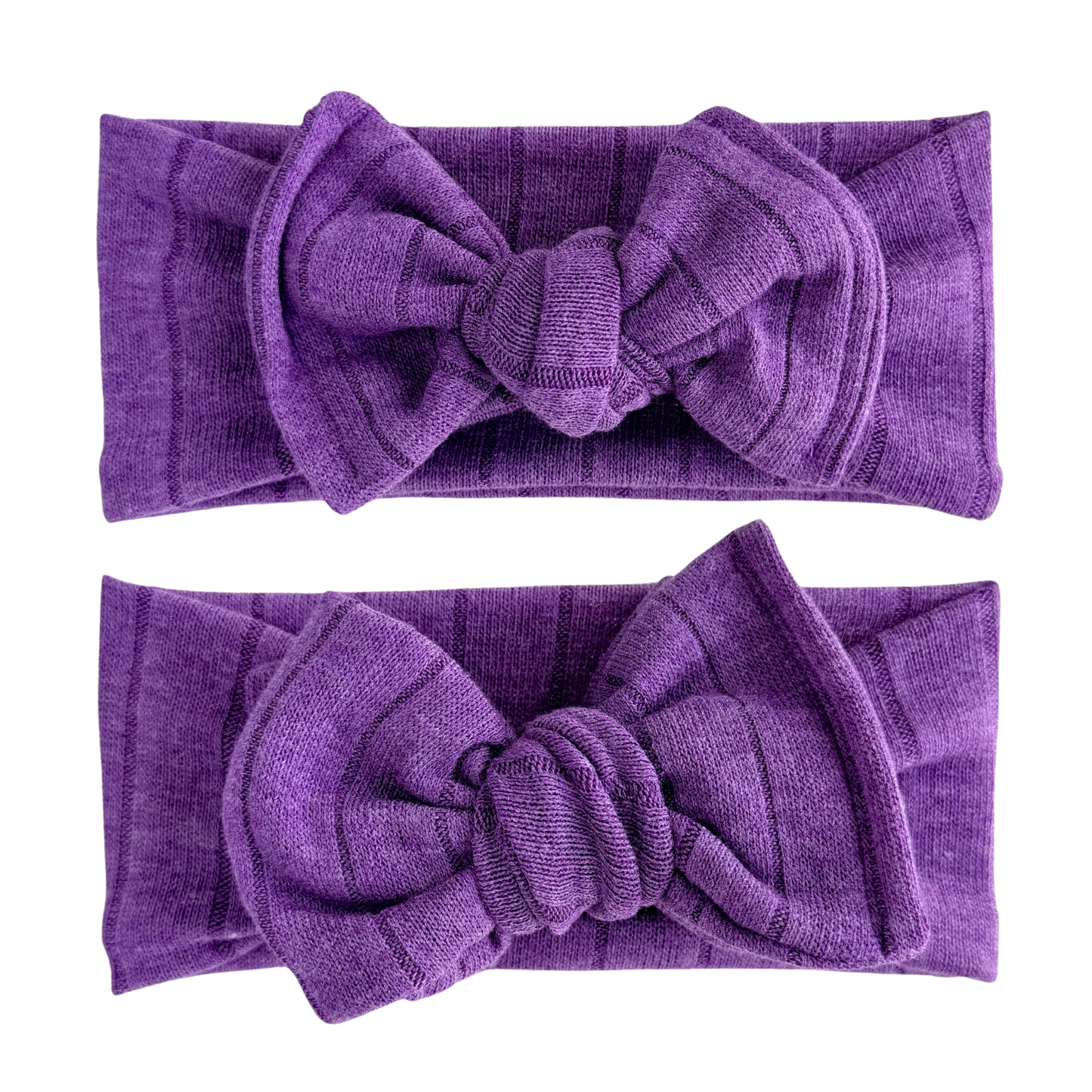 Plum | Lightweight Sweater Ribbed Baby Headband