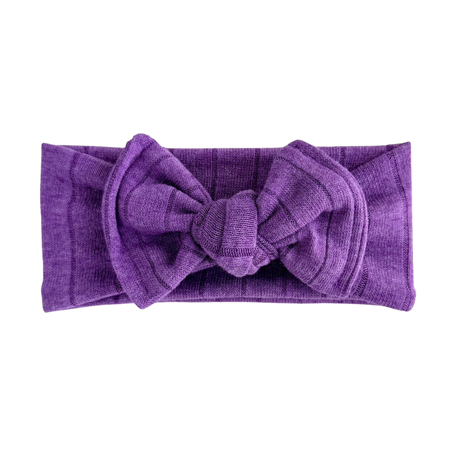 Plum | Lightweight Sweater Ribbed Baby Headband