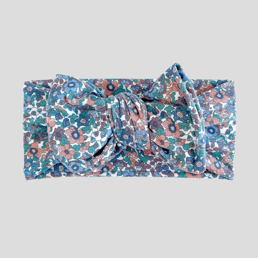 Dusty Purple Floral Brushed Baby Headband