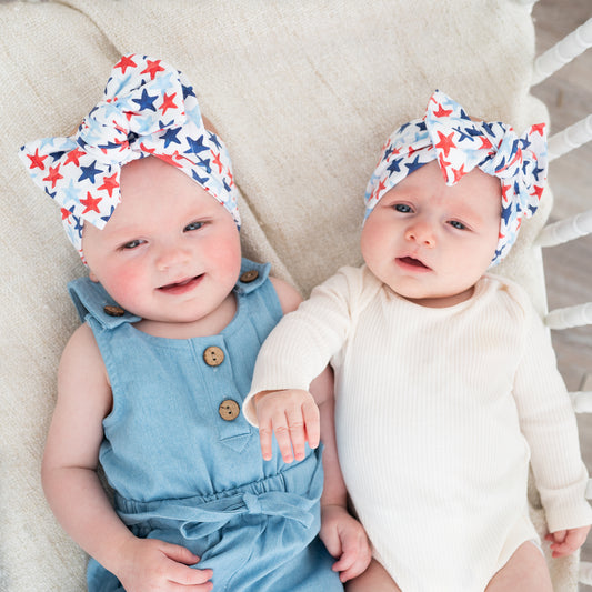 4th of July Patriotic Stars | Baby Bow Bundle