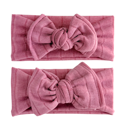 Rosewood | Lightweight Sweater Ribbed Baby Headband