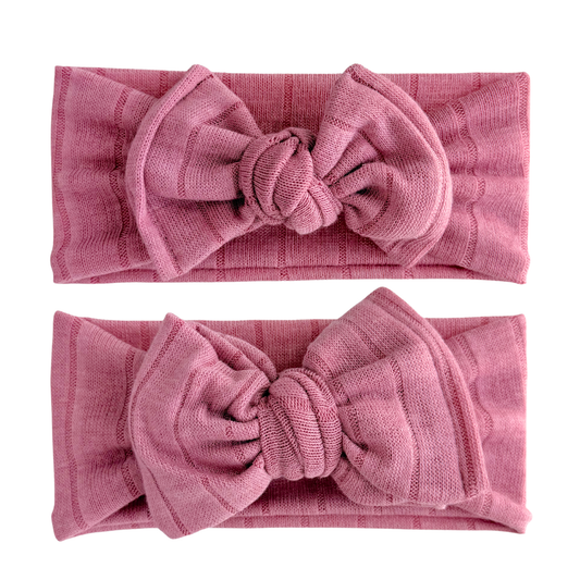 Rosewood | Lightweight Sweater Ribbed Baby Headband