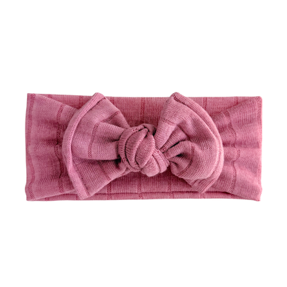 Rosewood | Lightweight Sweater Ribbed Baby Headband