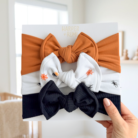 Spooky Season | Halloween Baby Bow Bundle