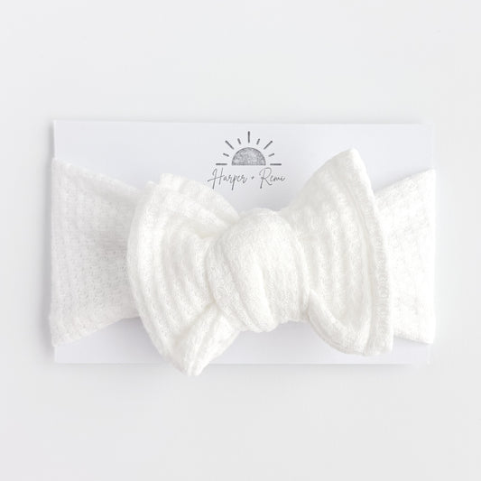 Solid Spring Basics | Honeycomb Waffle Oversized Bow Bundle