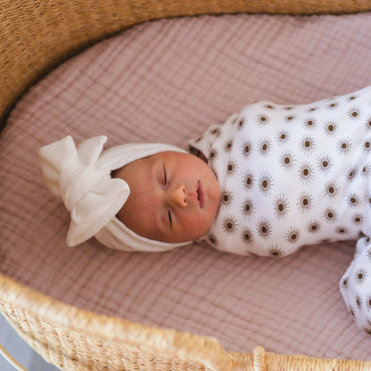 White Pointelle Baby Headband