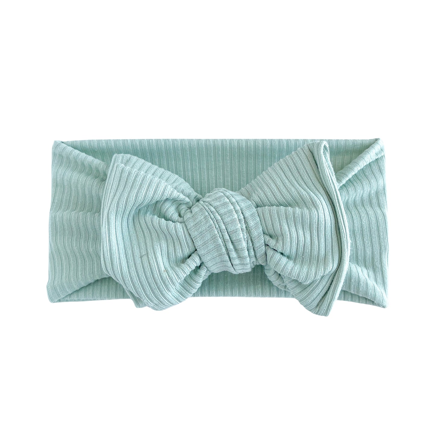 Aqua Ribbed Baby Headband