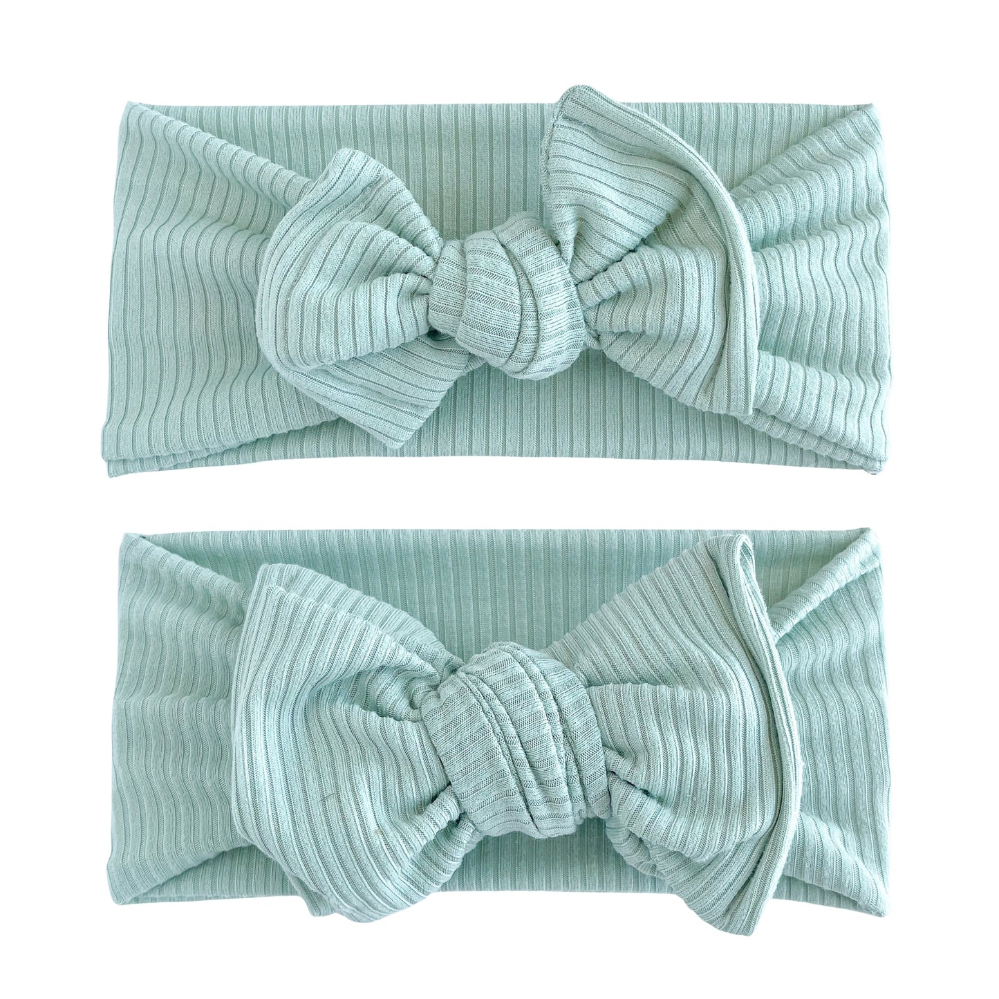 Aqua Ribbed Baby Headband
