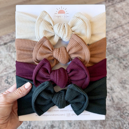 Waffle Basics Bow Bundle | Autumn Solids