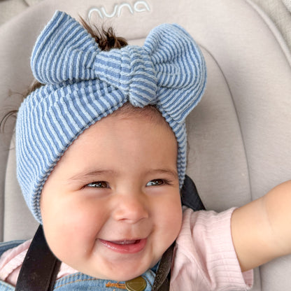 Bluebell Chunky Ribbed Top Knot