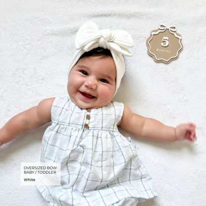 Signature Textures Sampler (Warm Neutrals) | Mixed Fabric Baby Bow Bundle