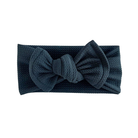 Black Chunky Bullet Baby Top Knot