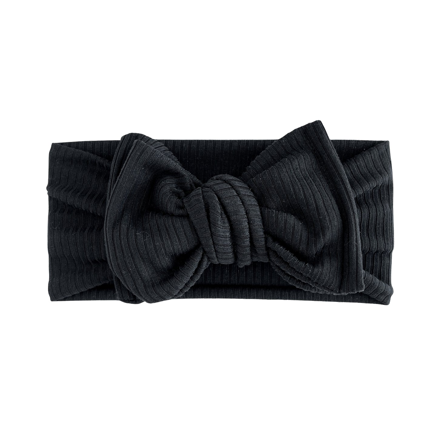 Black Ribbed Headband
