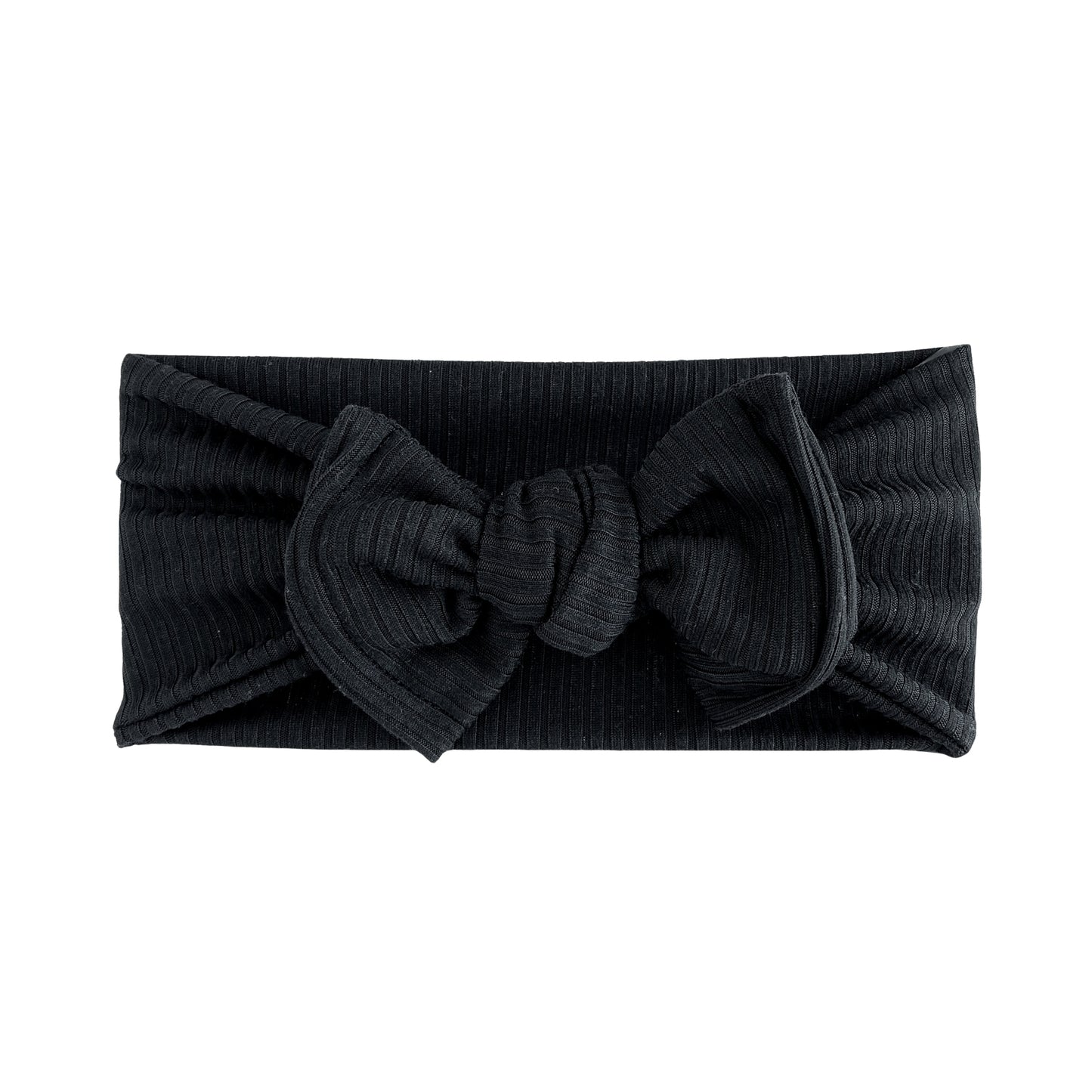 Black Ribbed Headband