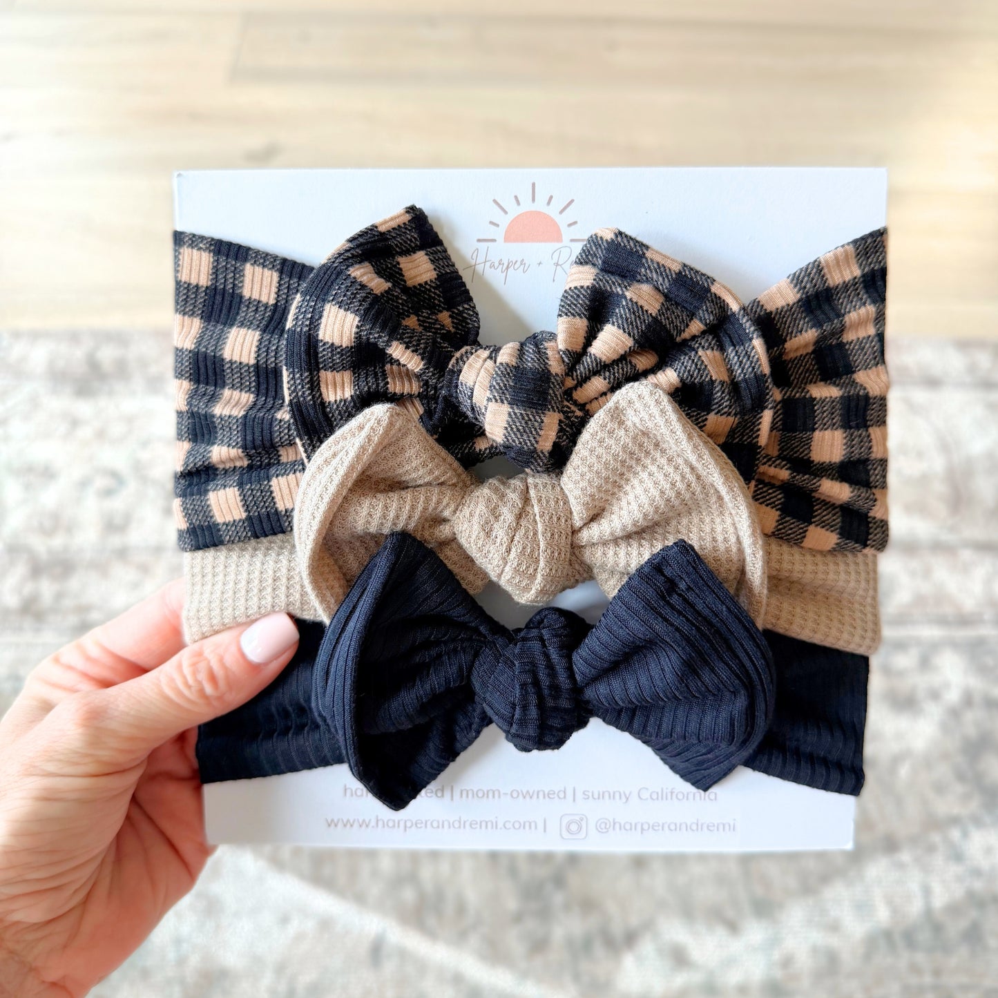 Holiday Neutrals | Baby Bow Bundle (Timeless Basics)