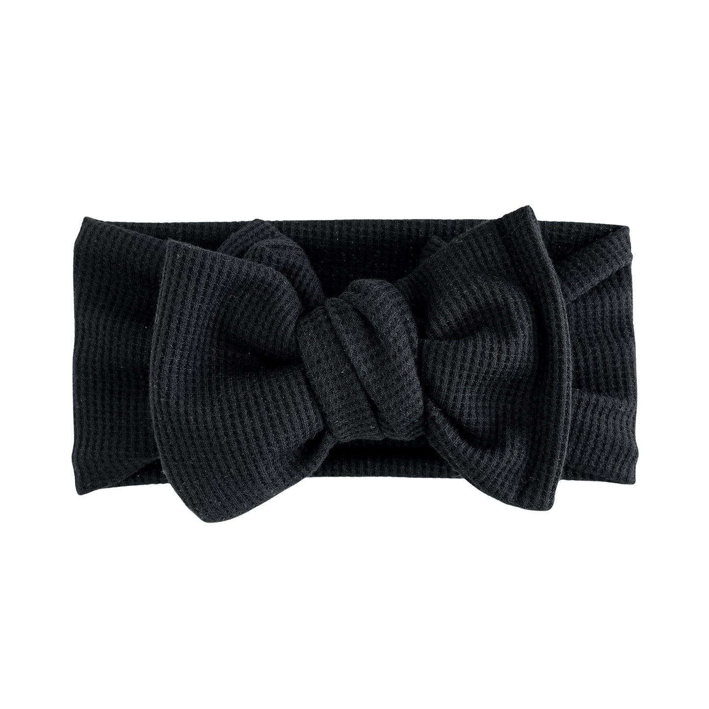 Black Waffle Baby Headband