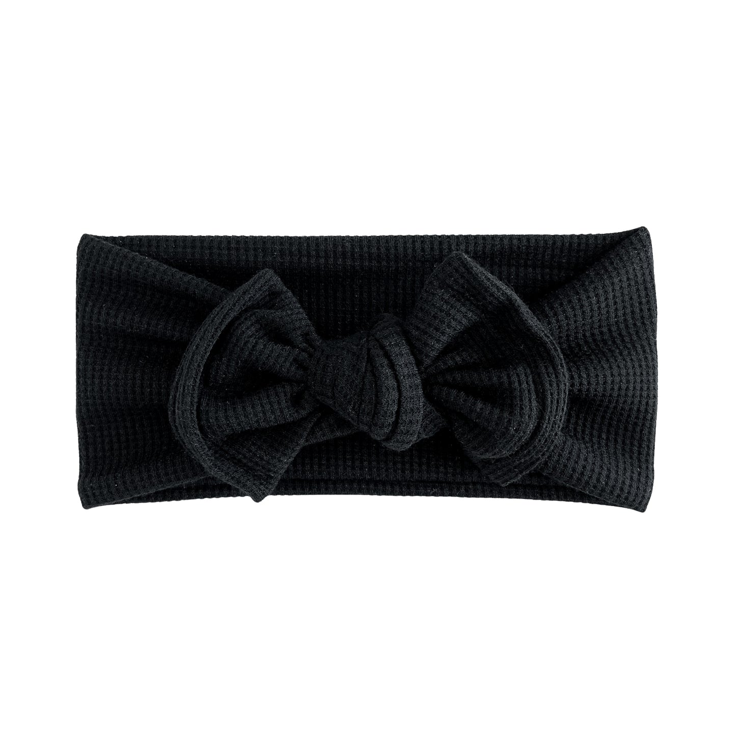 Black Waffle Baby Headband
