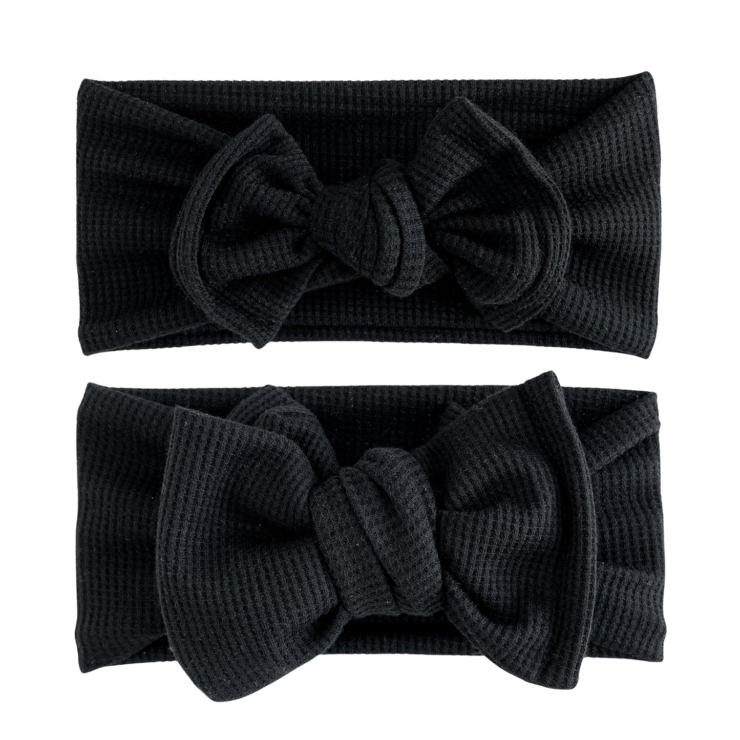 Black Waffle Baby Headband