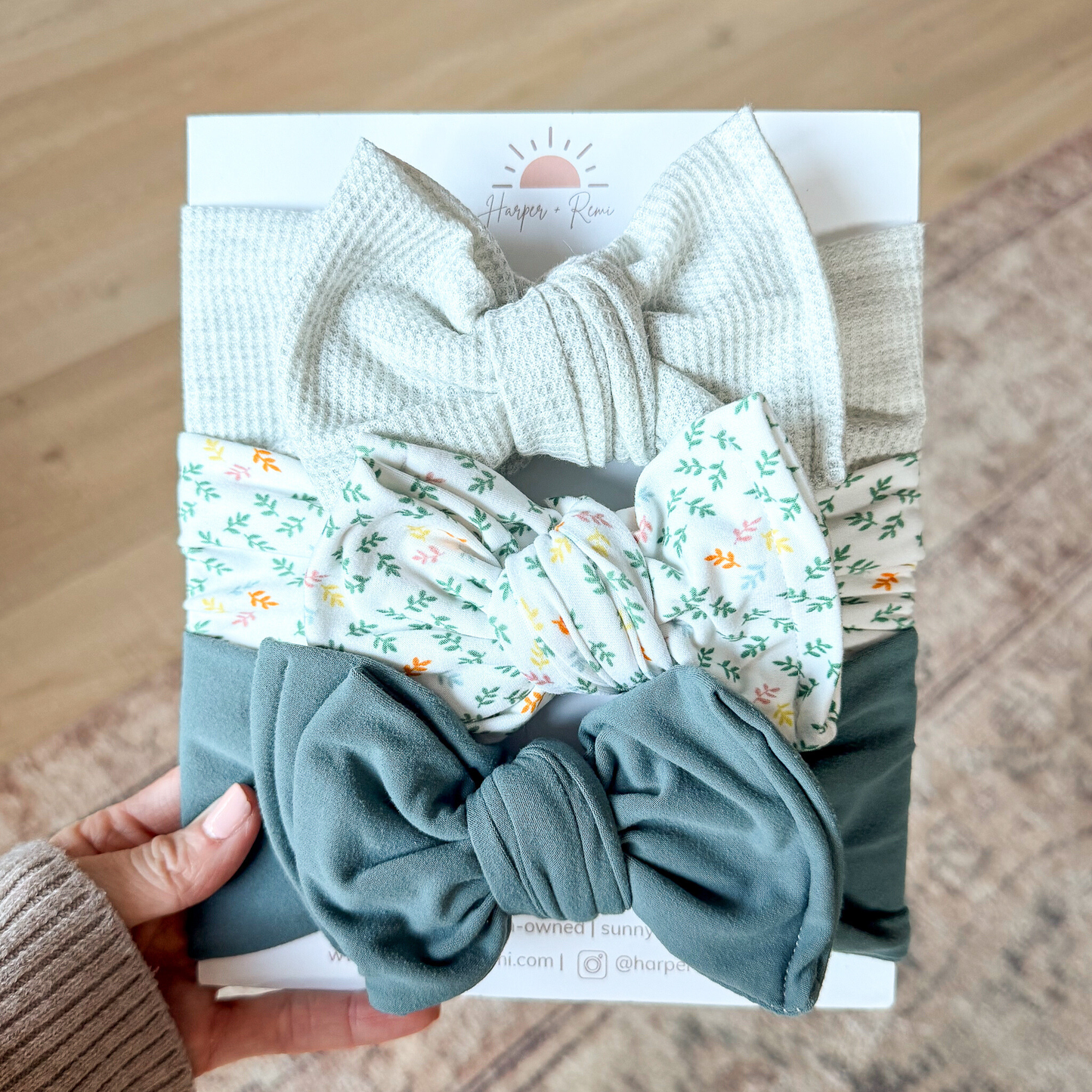 Blue Coast Babe | Spring Baby Bow Bundle