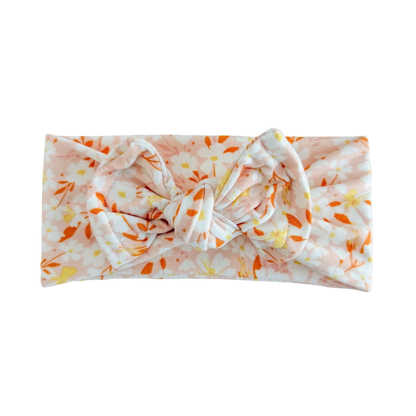 Blush Floral Brushed Baby Headband