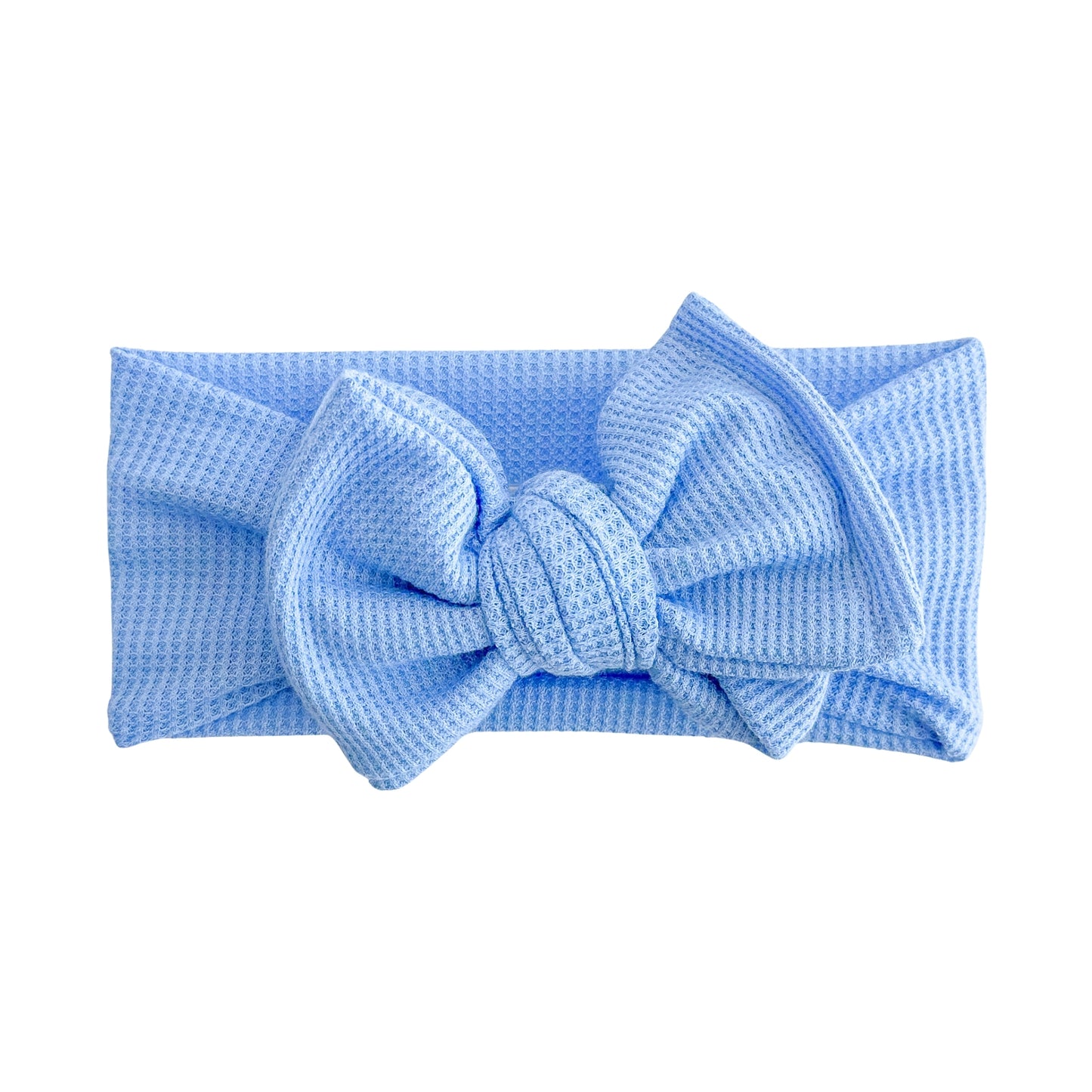 Bright Blue Waffle Baby Headband