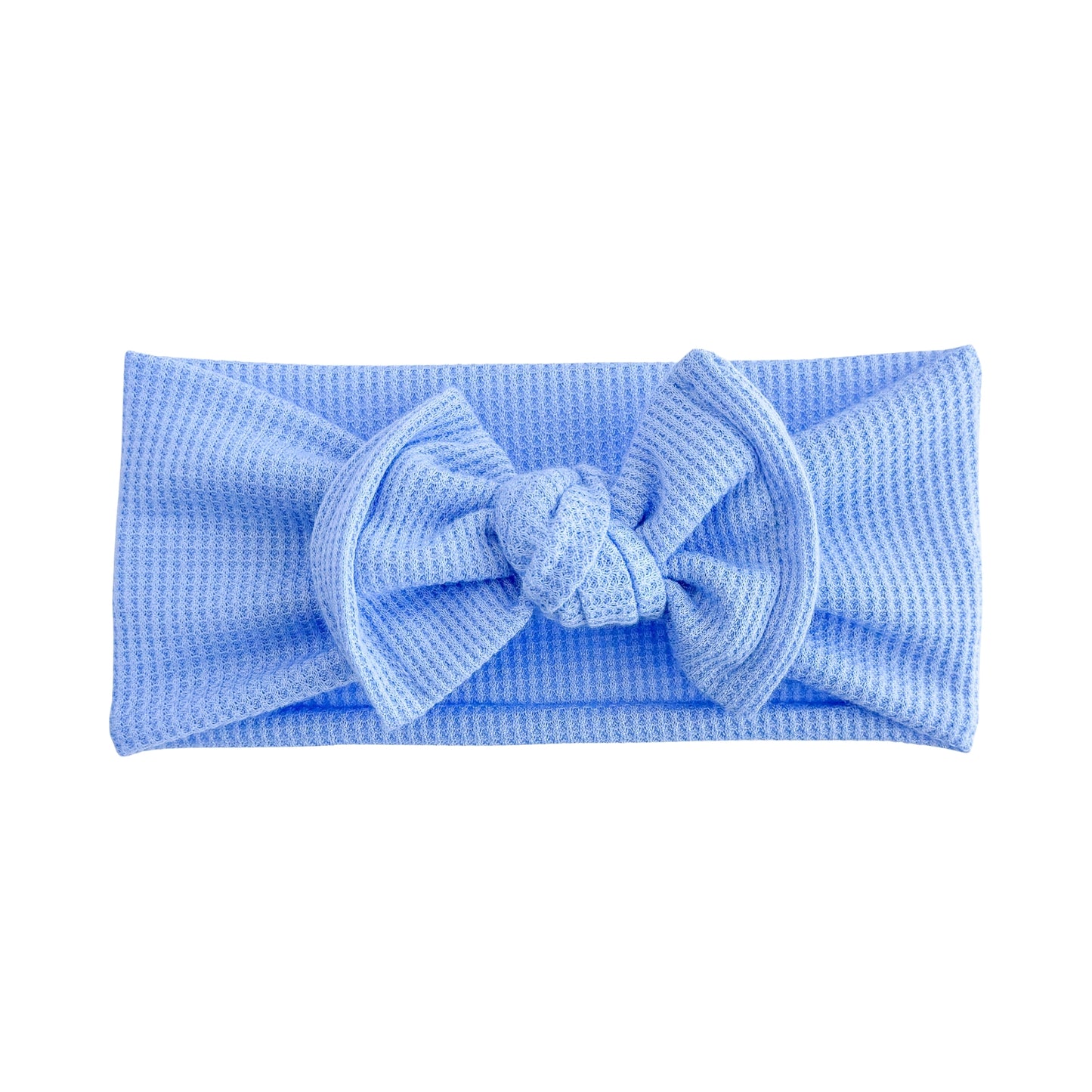Bright Blue Waffle Baby Headband