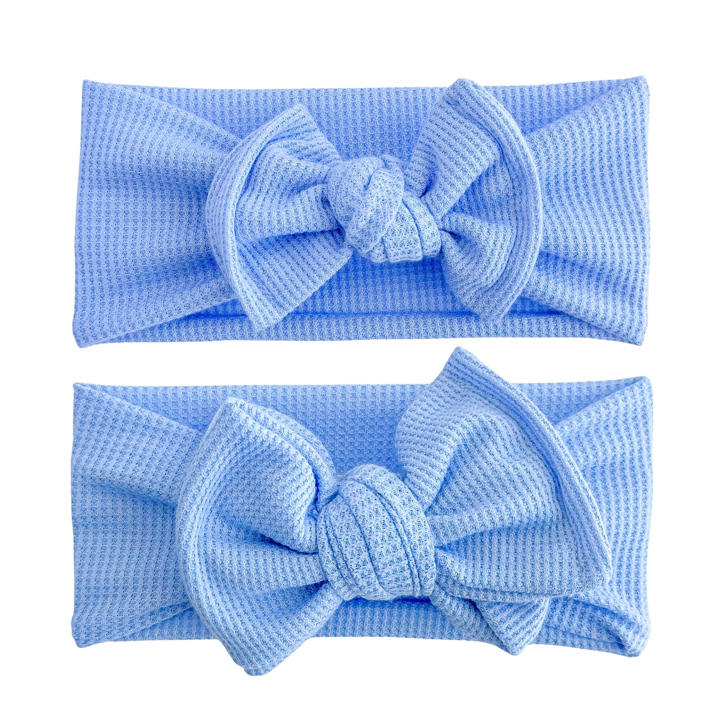 Bright Blue Waffle Baby Headband