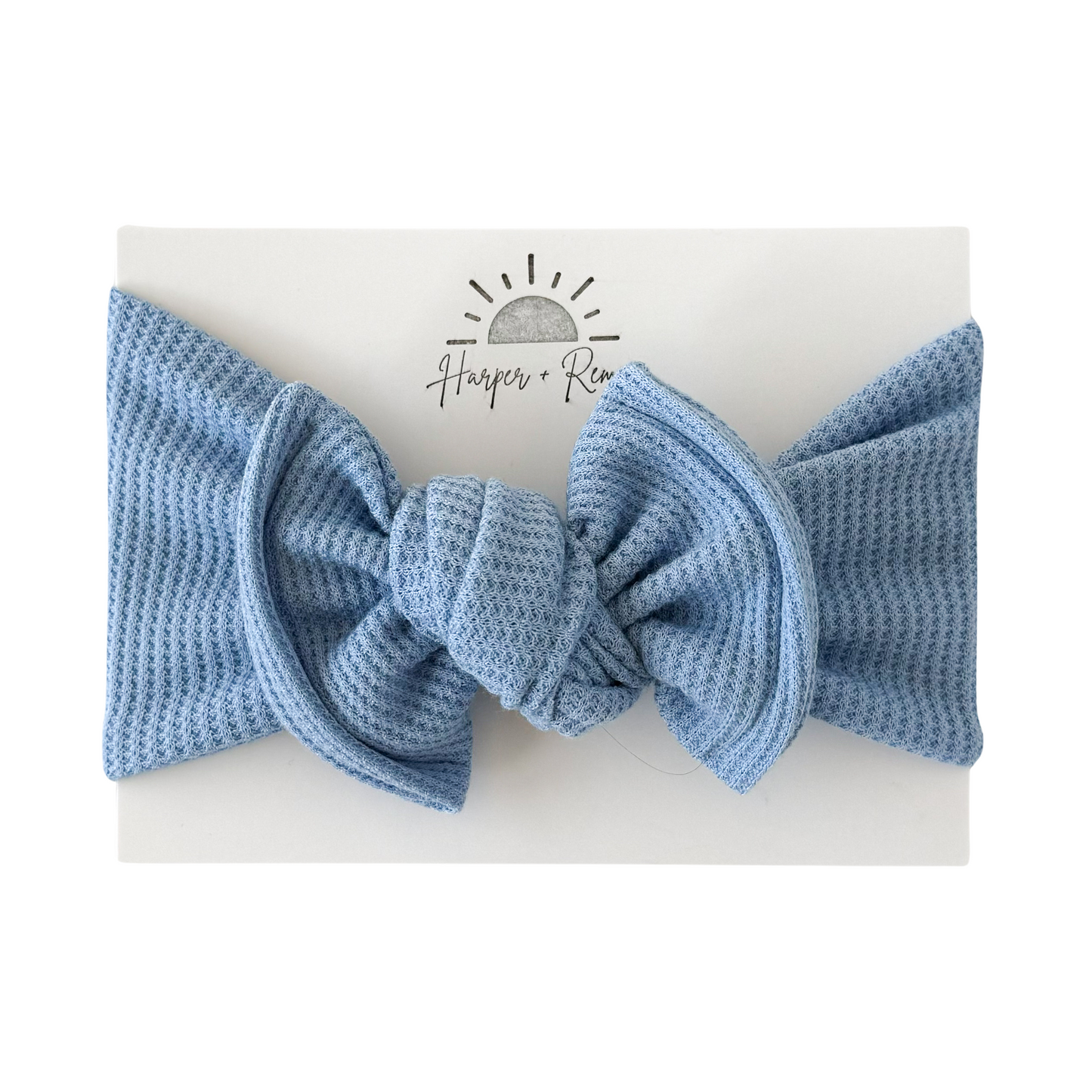 Light Bright Blue | Waffle Top Knot