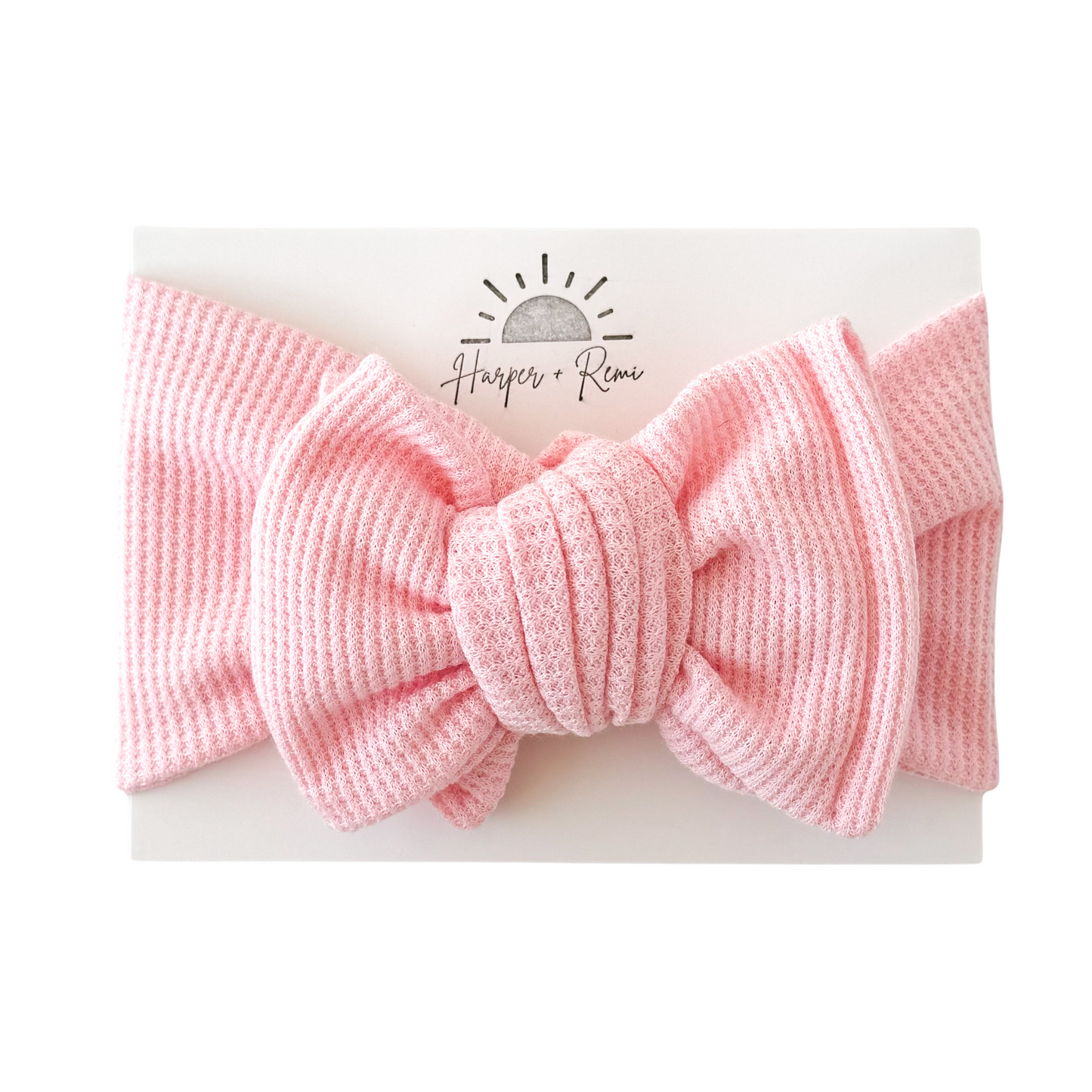 Bright Pink | Waffle Oversized Bow