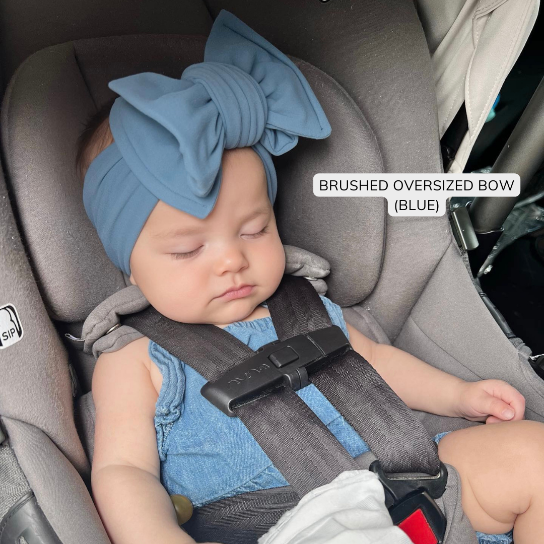 Bright Blue Brushed Baby Headband