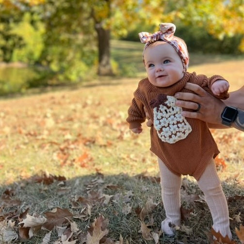 Rust Floral | Fall Baby Bow Bundle