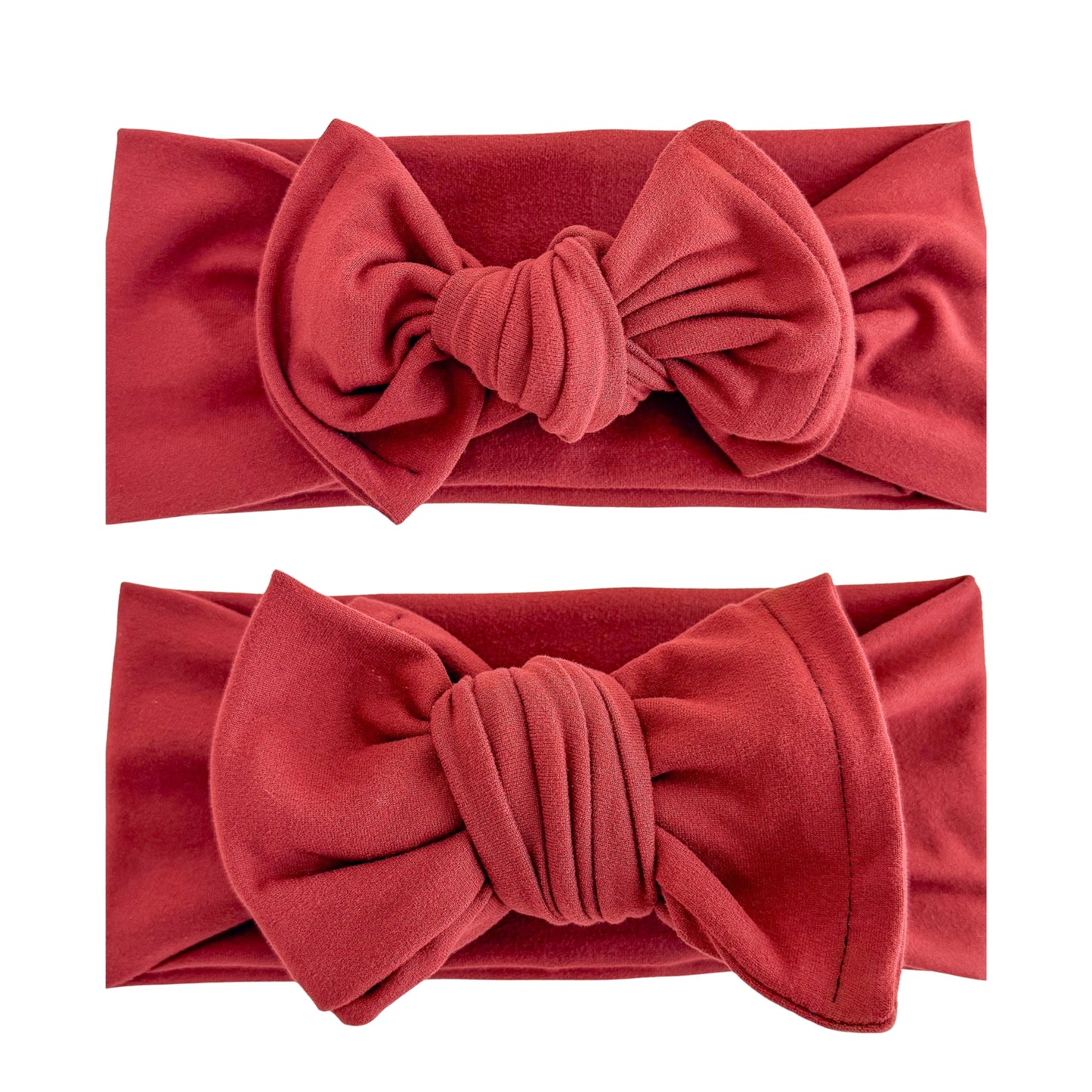 Burgundy Brushed Baby Headband
