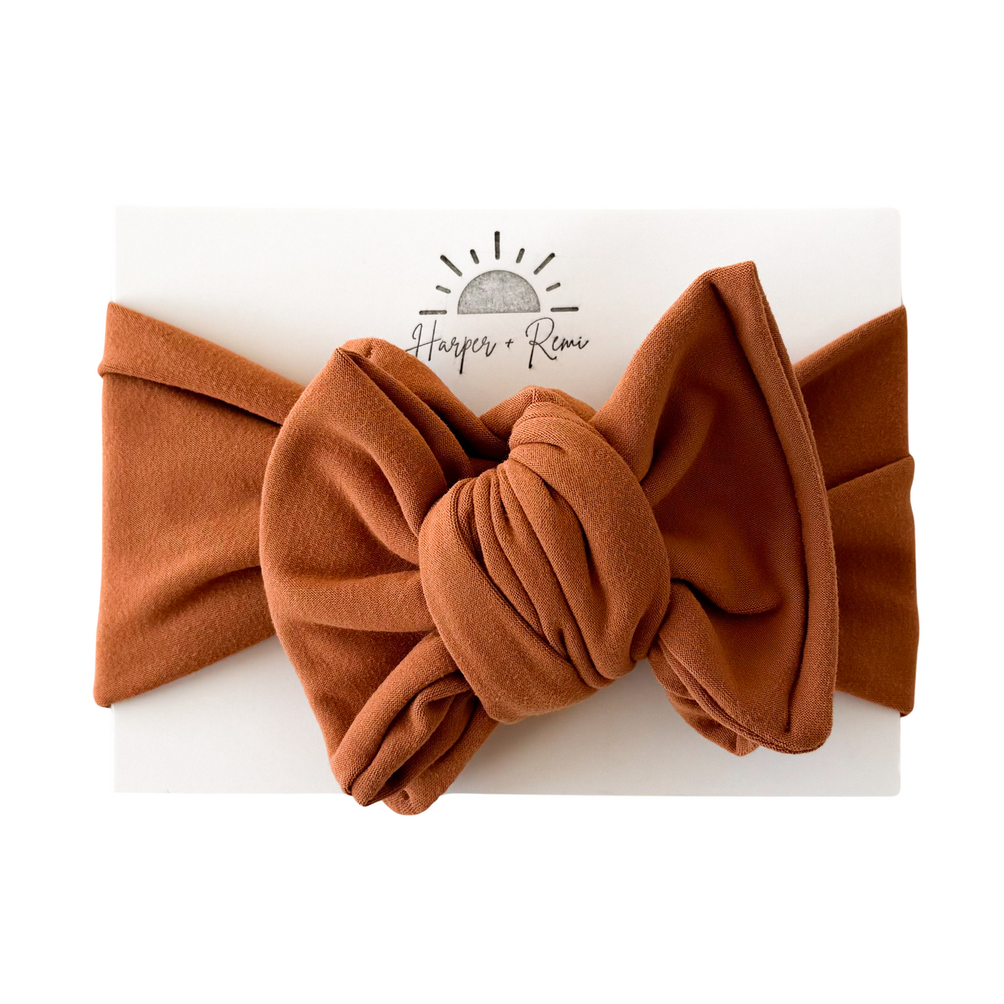 Burnt Orange | Brushed Oversized Bow