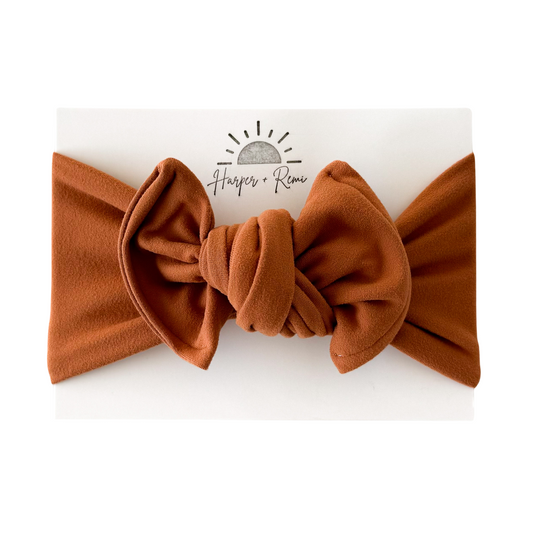 Burnt Orange | Brushed Top Knot