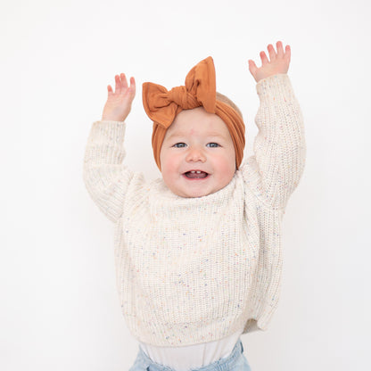 Burnt Orange Brushed Baby Headband