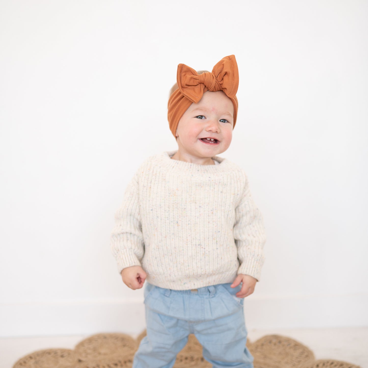 Burnt Orange Brushed Baby Headband