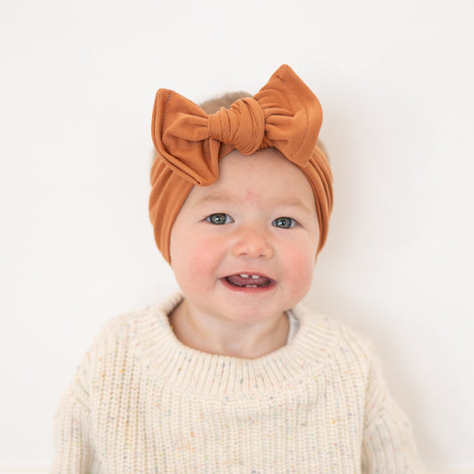 Burnt Orange Brushed Baby Headband