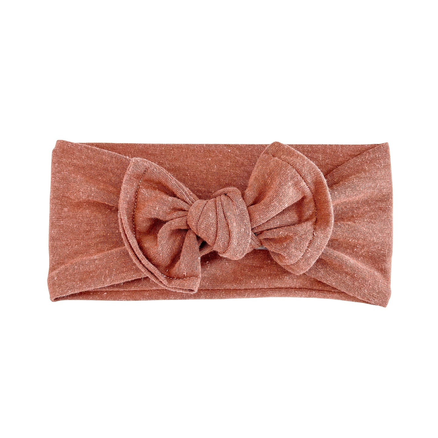 Burnt Orange Distressed Cotton Baby Headband
