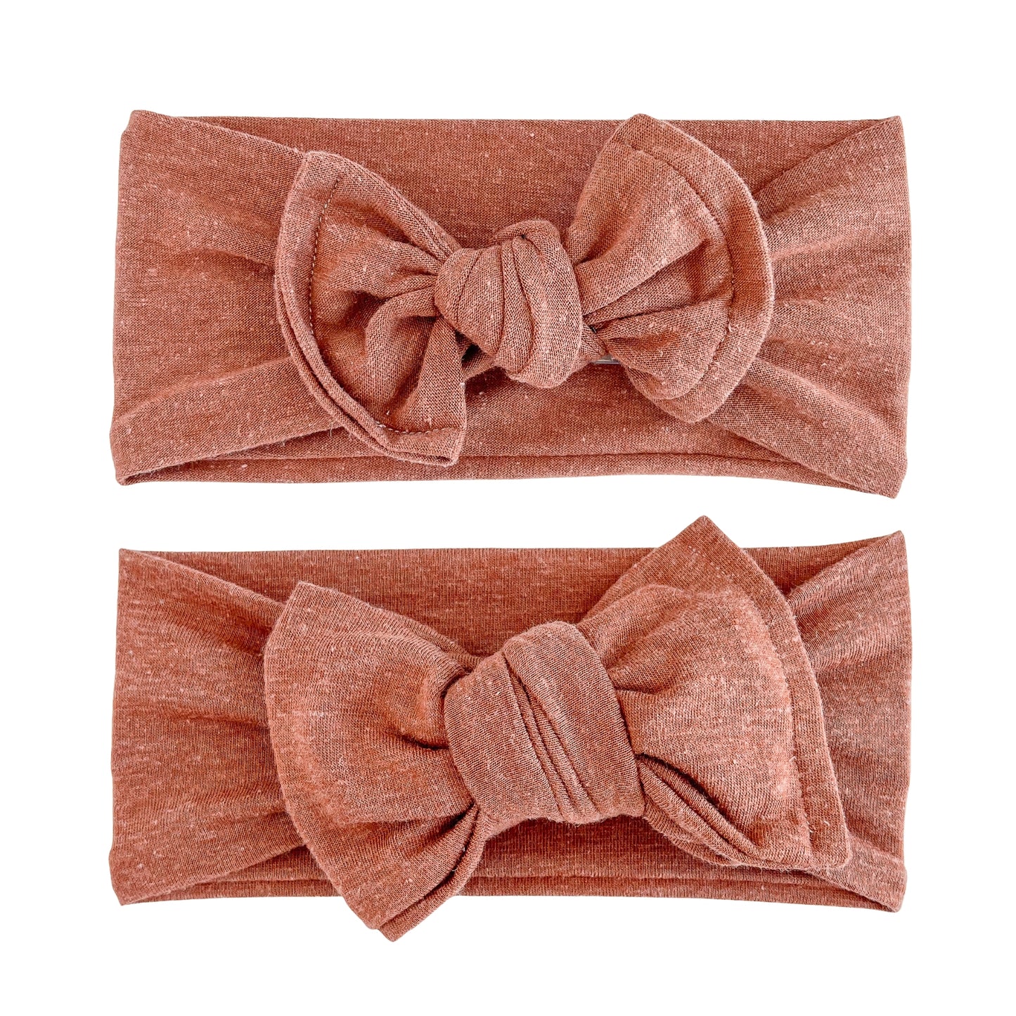 Burnt Orange Distressed Cotton Baby Headband
