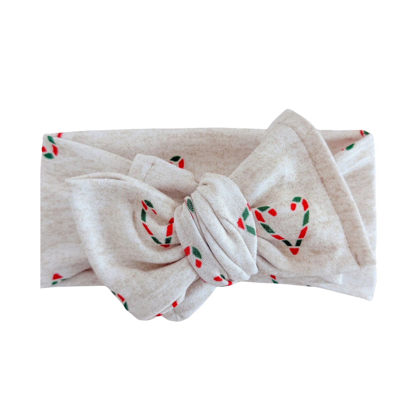 Candy Cane ❤️ Hearts | Holiday Cotton Baby Headband