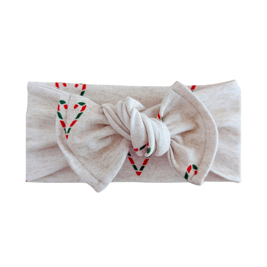 Candy Cane ❤️ Hearts | Holiday Cotton Baby Headband