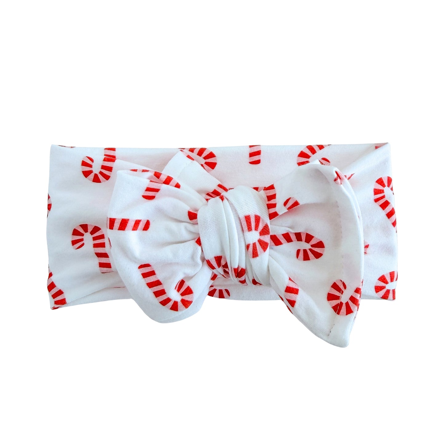 Candy Cane Lane | Holiday Cotton Baby Headband (Medium Print)