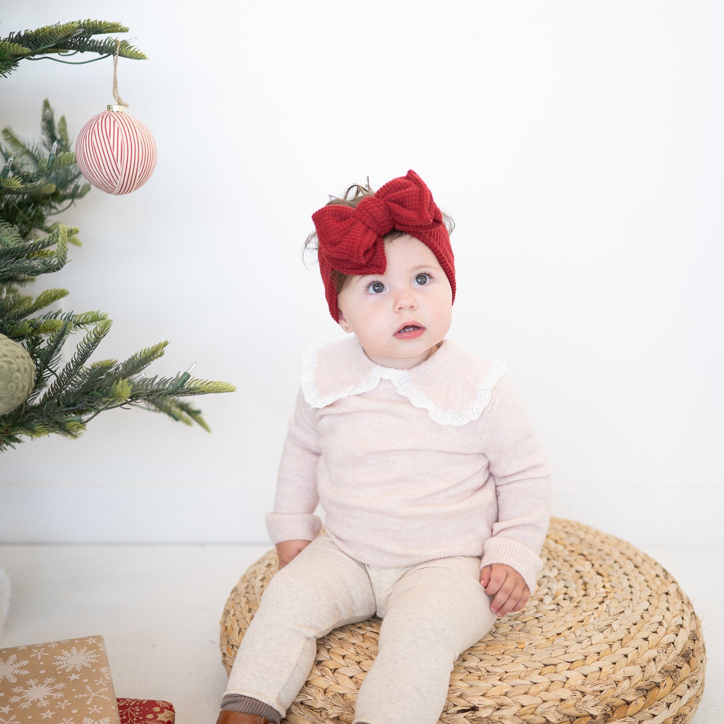 Classic Christmas | Solid Baby Bow Bundle (Brushed Waffle Basics)