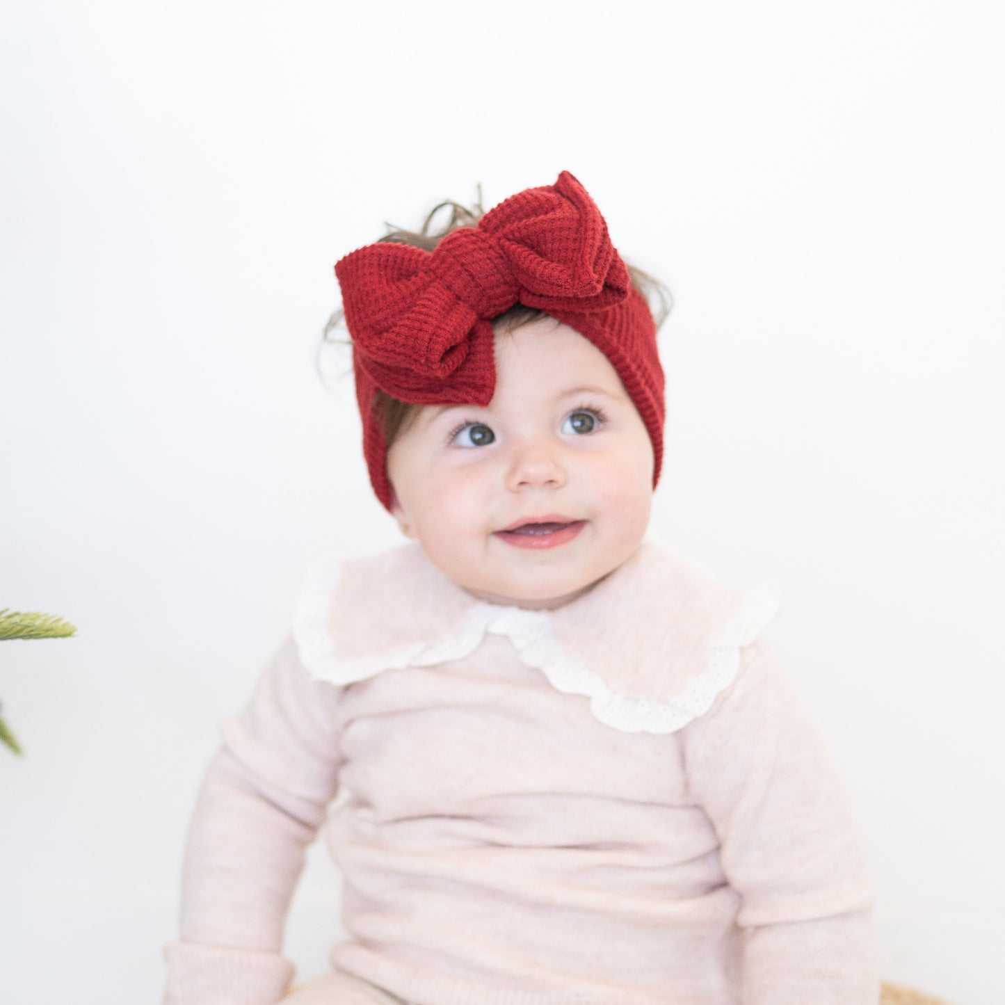 Classic Christmas | Solid Baby Bow Bundle (Brushed Waffle Basics)